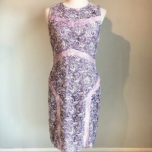 Ivy + Blu Purple Exquisite Taste Sheath Dress, size 10